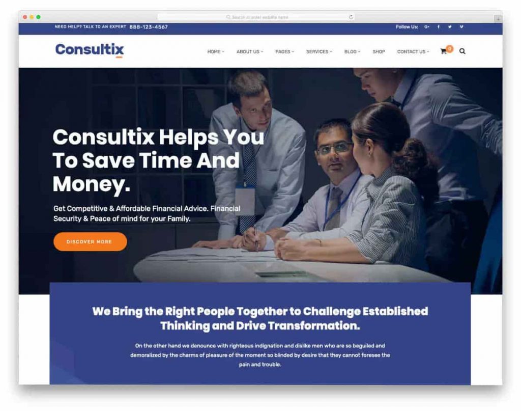 Consultix - Credit Repair Website Theme
